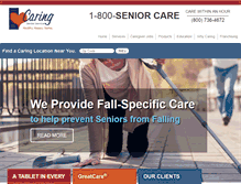 Tablet Screenshot of caringseniorservice.com